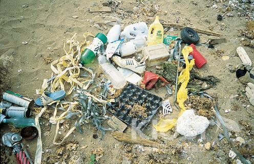 p.9 각종 해양쓰레기 의 사진
