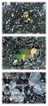 세종기지 주변에서 산출되는 화성암의 현미경 사진 의 사진