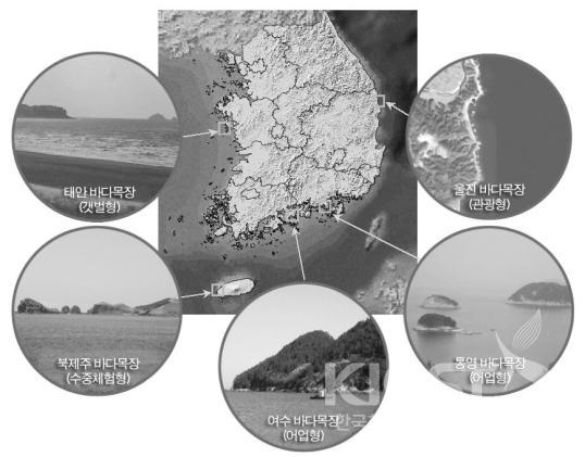 바다목장 위치도 및 조성 목적 의 사진