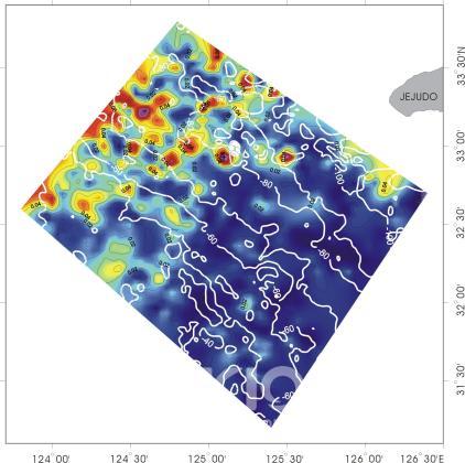Magnetic anomaly map(analytic signal) 의 사진