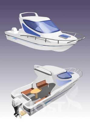 Leisure motor boat (developed in 2003) 의 사진