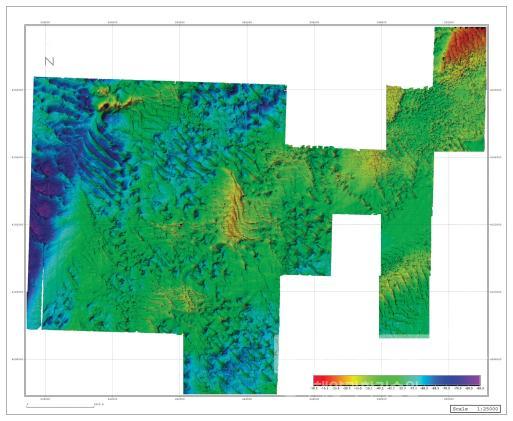 연안 정밀 해저 지형도 의 사진