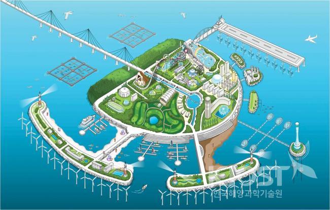 다기능 에너지 섬 개념도 의 사진