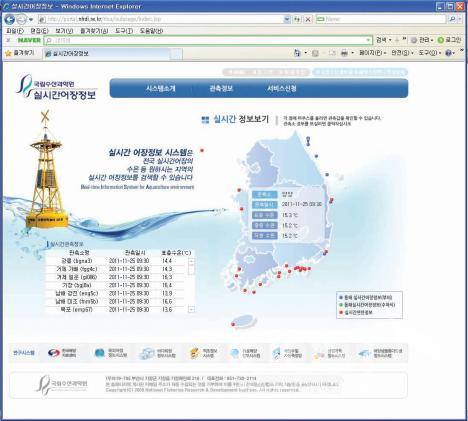 국내 실시간 해양자료 시스템 의 사진