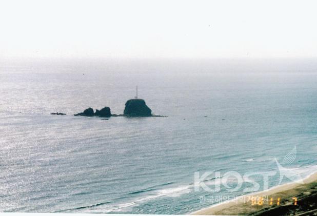 북한원전 건설 후보지 앞 바다.(1998) 의 사진