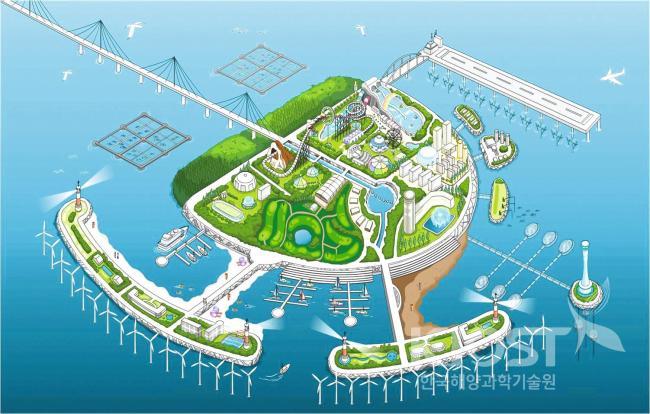 다기능 에너지 섬 개념도 의 사진