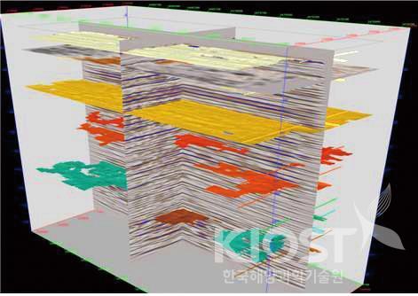 인공지능을 활용한 3D 고해상 탄성파 층서 해석도 의 사진